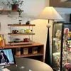 Lámpara de pie nórdica para sala de estar junto al sofá, con un diseño sencillo, adecuada para estudio, dormitorio o como lámpara de pie de mesita de noche.