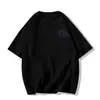 Camiseta de manga corta estilo ins de seda de leche con estampado de gato coreano, casual, talla grande, corte holgado, moderna y de nicho para hombres y mujeres