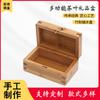 Letras caja de madera para empaque de té caja de empaque para almacenamiento de pastel de té caja de almacenamiento de bambú abatible retro fabricantes
