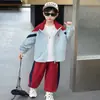 Conjunto de Ropa para Niños Niños 2026 Nuevo Otoño Elegante a la Moda Genial Casual Deportivo Conjunto de Dos Piezas para Niños Primavera y Otoño