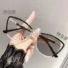 Nuevas Gafas Fotocromáticas Ojo de Gato Transfronterizas, Gafas Avanzadas Lisas Anti Luz Azul, Monturas de Gafas Lisas, Gafas para Miopía