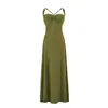 Comércio Exterior Transfronteiriço Roupas Femininas 2026 Moda Europeia e Americana Retro Francês Slim-Fit Emagrecedor Vestido de Alça para Mulheres H526019