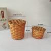 Cesta de Té, Caja de Dulces para Boda, Cesta Pequeña Tejida de Bambú, Cesta Pequeña de Bambú para Dulces, Cesta de Bambú para Regalos, Caja de Bambú, Empaque de Té