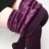 Calças justas de veludo perolado transfronteiriças femininas de outono e inverno com forro de lã espessadas e calças de uma peça para pisar na Europa e nos Estados Unidos, fabricantes de leggings quentes de Yiwu