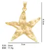 Conjunto de Collar y Pendientes de Aleación Chapada en Oro con Perla Artificial de Estrella de Mar y Concha, Transfronterizo Europeo y Americano, Nuevo 2024