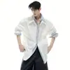Moda Japonesa Tendencia Versátil Nuevo Estilo Harajuku Ins Simple Elegante Artístico Perezoso Camisa Falsa de Dos Piezas