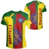 Camisetas Casuais de Manga Curta Novas para Homens e Mulheres, Impressão 3D Tribal de Leão Retro Africano Etíope Transfronteiriça