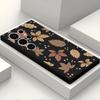 Funda de Teléfono Móvil Samsung Galaxys26/S25Ultra Estilo Ins Estético Hoja de Arce Otoñal Retro Cubierta Protectora Suave de TPU