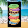 Temu dropshipping jit pastel de helado estampado toalla de playa fibra ultrafina absorbente de agua secado rápido dibujos animados toalla de baño