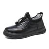 Invierno Nuevo Poliuretano con forro polar Botas Gruesas de Algodón Moda Viva Zapatos de Algodón para Hombre Botas de Nieve Cálidas Zapatos de Papá
