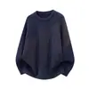 Nueva Colección Otoño/Invierno 2026: Chamarra Suéter de Punto Trenzado Color Sólido, Estilo Pareja, Casual Juvenil, Suéter Versátil
