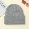 Sombrero de Lana Rojo Vino Nuevo Más Vendido, Gorro de Punto Cálido de Otoño e Invierno, Gorro para Clima Frío, Sombrero de Hip-Hop de Acrílico al por Mayor