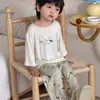 Pijama de Modal para Niños Niños, Estilo Delgado de Verano, Ropa de Casa para Niños Pequeños, Conjunto de Manga Tres Cuartos, Nuevo Modelo 2026, Clase A