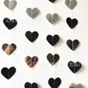 Adornos Colgantes en Forma de Corazón Flor de Amor Bandera de Cuerda de Papel de Amor Decoración para Fiesta de Cumpleaños Día de San Valentín Boda Habitación de Boda