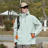 Cortavientos estilo coreano, unisex, moderno, elegante, a prueba de viento, impermeable, adecuado para senderismo, una marca de moda, transpirable, para viajes al aire libre y deportes