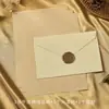 Conjunto de Papel de Carta de Linho Estilo Retrô Carta Estilo Chinês Couro Especial Convite Cartão Postal Envelope Pintura de Fogo