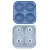 Forma de gelo de silicone em formato de bola de futebol, fácil de desenformar, forma de gelo para uísque, forma de bola de gelo, forma de gelo de silicone