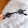 Gafas Ultra Pequeñas Retro Mini Redondas Gafas Traidoras Japonesas República de China Divertidas Hip Hop Estilo Hong Kong Gafas de Sol