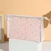 Bolsa de Maquiagem Transparente com Bolinhas Transfronteiriça para Mulheres, Bolsa Simples e Portátil de Grande Capacidade, Bolsa de Higiene Pessoal para Armazenamento de Produtos de Skincare em Viagem