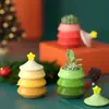 Plástico Resina Cemento Aromaterapia de Por Vida Estrella de Cinco Puntas Árbol de Navidad Frasco de Almacenamiento Taza para Velas Adorno Molde de Silicona