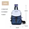 Bolsa Transversal de Ombro Único para Homens, Estilo de Luxo, Novo Modelo 2026, Grande Capacidade, Bolsa de Peito para Estudantes Universitários Masculinos, Mochila de Viagem de Nylon para o Dia a Dia