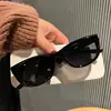Gafas de sol ojo de gato color verde olivo transfronterizas para mujer, adelgazantes, estilosas, bloqueadoras del sol, gafas para fotografía callejera, gafas con protección UV