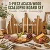 Tabla de cortar de madera decoración navideña plato para servir tabla para picar frutas y verduras se puede colgar tabla para pan bocadillos charcutería bistec