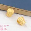 Accesorios para joyería DIYVietnam cuentas de barril de oro Tetera con corona accesorios con cuentas de agujero grande collar pulsera cuentas al por mayor