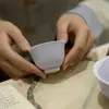Xícara de Chá Delicada de Parede Fina com Esmalte Roxo da Dinastia Tang e Song, Tamanho Pequeno, Xícara de Chá Doméstica, Conjunto de Chá Kung Fu, Xícara Única, Xícara Pequena