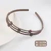 Novo Aro de Cabelo Dentado Antiderrapante Fosco Acessórios de Cabelo Femininos Grampo Doce para Menininha Headband Feminino Ins Flor Estudante