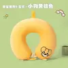 Almohada de Espuma Viscoelástica en Forma de U de Dibujos Animados de Panda Almohada de Viaje Almohada Portátil Almohada para el Cuello Cervical Almohada para la Siesta de Estudiantes Almohada de Dibujos Animados en Forma de U