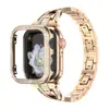 Adecuado para Apple Watch Watchapple456 Juego Cruzado Cadena Metálica con Diamantes Iwatch7 Exportación Exclusiva Transfronteriza