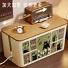 Caja de almacenamiento para regleta, organizador de cables de escritorio, regleta de enchufes, cargador de cable de datos, gadget de almacenamiento para el hogar