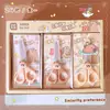 Tijeras de Estudiante de Dibujos Animados con Tapas Protectoras, Tijeras Pequeñas Lindas para Niños, Tijeras de Acero Inoxidable para Manualidades DIY y Cortar Papel