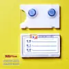 Etiqueta de estante señalización material magnético fuerte tarjeta tarjeta de identificación de almacén tarjeta de material de etiqueta magnética etiqueta de contenedor de estante tarjeta de inventario