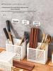 Chopsticks gaiola cozinha doméstica drenagem pauzinhos recipiente à prova de mofo pauzinhos gaiola louça colher caixa de armazenamento de plástico rack de armazenamento pauzinhos cesta