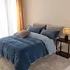 Conjunto de Cuatro Piezas de Forro Polar para Bebé de Alto Gramaje Clase A Estilo Minimalista Color Sólido Bicolor Dormir Desnudo Antiestático Forro Polar para Bebé Conjunto Cálido