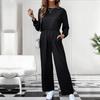 Bai Fen Zhi YiComercio Exterior 2025 Nuevo Casual Europeo y Americano Ropa para Mujer Transfronteriza Manga Larga Color Sólido Mono de Otoño para Mujer