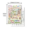 10 hojas/paquete de pósters para colorear, nuevos pósters de graffiti para colorear hechos a mano, objeto-spotting cognitivo de diversión del jardín de primavera transfronterizo