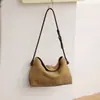Nuevo bolso de mano para mujer transfronterizo, estilo nicho de alta gama, bolso cruzado de hombro para el otoño y el invierno, gamuza esmerilada, para el trabajo
