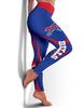 Leggings con Estampado de Equipos de Fútbol Europeos y Americanos con Efecto Brillante y Ligera Elasticidad para Leggings de Fitness Ajustados para Mujer
