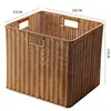 Cesta de Almacenamiento de Mimbre de Plástico para Gabinete, Cesta de Almacenamiento para Armario, Cesta de Malla para Mueble de TV, Cesta Organizadora Cuadrada