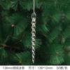 Novo Acrílico Transparente Cristal Floco de Neve Pingente Decoração de Natal Árvore de Natal Cristal Floco de Neve Decoração de Natal