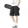 Shorts de Trabajo de Secado Rápido Estilo Americano con Cordón para Hombre, Shorts Deportivos de Verano Finos, Holgados, de Pierna Recta, Pantalones Casuales de Longitud Media para Hombre