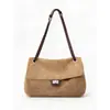 Bolsos de nicho coreanos, bolsos tote de mujer de gran capacidad, bolsos de hombro de moda y casual para el día a día, bolsos simples de cuero genuino para el antebrazo
