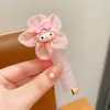 Lazos para el cabello en espiral para niños, línea telefónica, dibujos animados Sanrio, no dañan el cabello, cuerda elástica, diadema para coleta alta para niñas