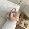 Bolso cruzado tipo cubo, bolso casual simple de color liso, nuevo y moderno estilo coreano, bolso de mano, bolso de hombro elegante de diseño de nicho