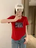 Loja Física Shisanxing de Guangzhou Fonte Camiseta de Algodão 220 Fios para Mulheres, Top de Manga Curta Direto da Fábrica, Fornecimento Exclusivo da Segunda Remessa de Verão
