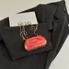 Color Bloqueo Único Gradiente Textura Brillante 2025 Invierno Nuevo Estilo Lujo Ligero Chic Bolso Cruzado de Cadena de un Solo Hombro Bolso Cuadrado Pequeño