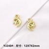 Accesorios de joyería de aleación DIY oro de 14K estrella luna colgante pulsera aretes collar material decorativo colgante